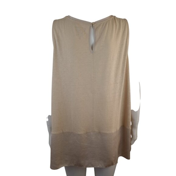 Chico's Tan Sleeveless Tank Tunic Tulip Hem Womens 3 XL 16 - Picture 6 of 8
